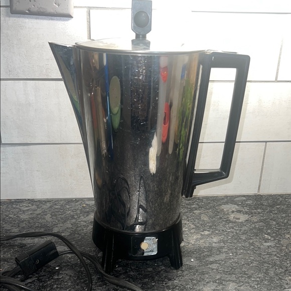 Presto Other - Presto 12 cup Sleek Stainless Steel Coffee Percolator with Black Handle